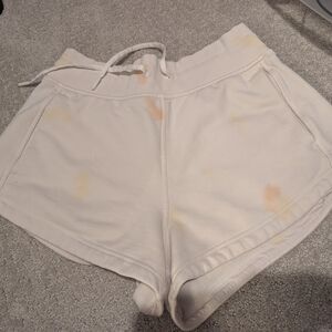 Lululemon Athletica Cream Athletic Shorts